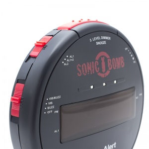 Sonic Bomb Alarm Clock with Shaker :: Sports Supports | Mobility